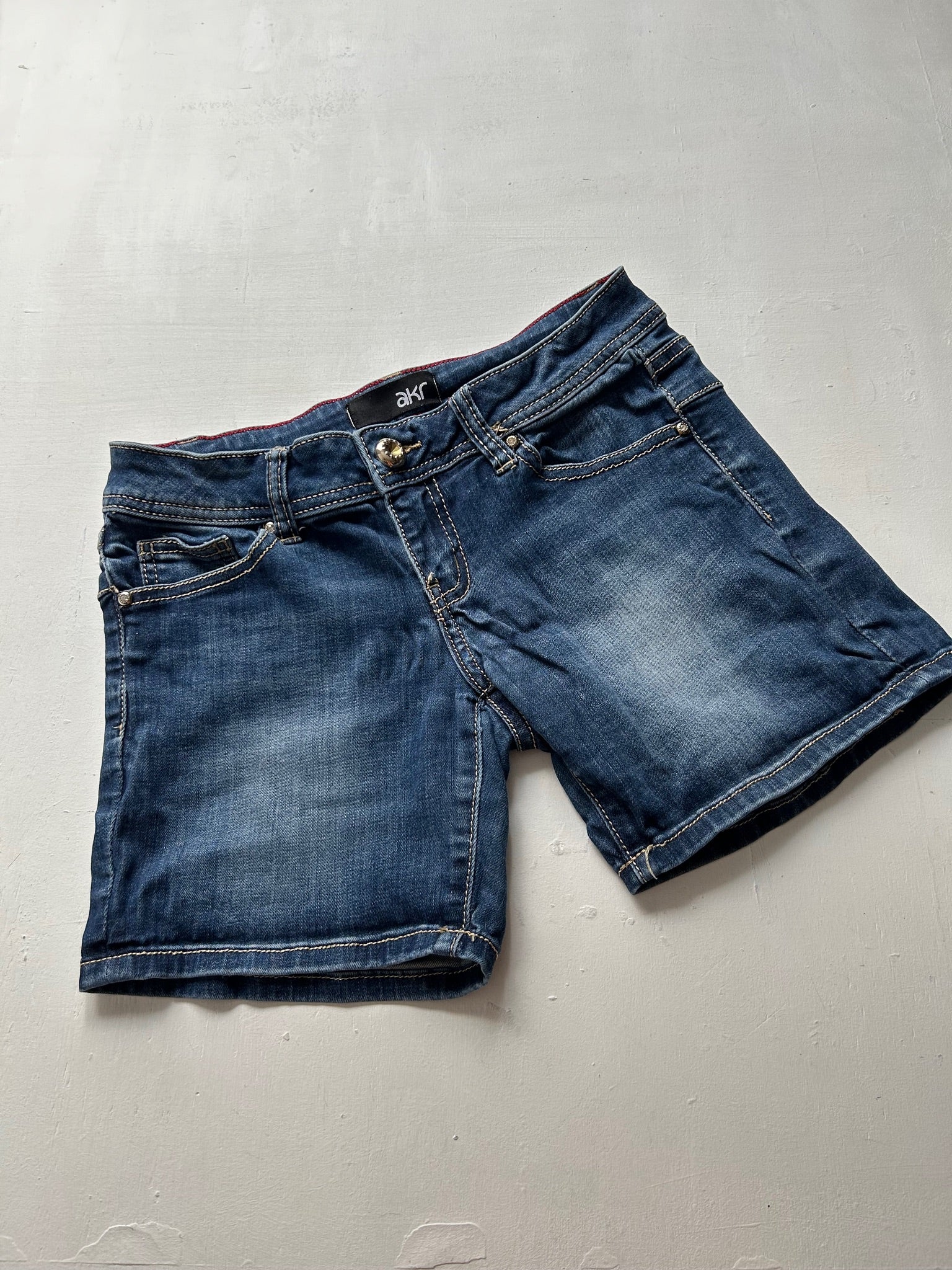 Navy blue denim mini / mid short y2k vintage (S)