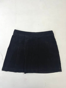 Black velvet pleated school mini skirt 90s y2k vintage (S) – SK VINTAGE