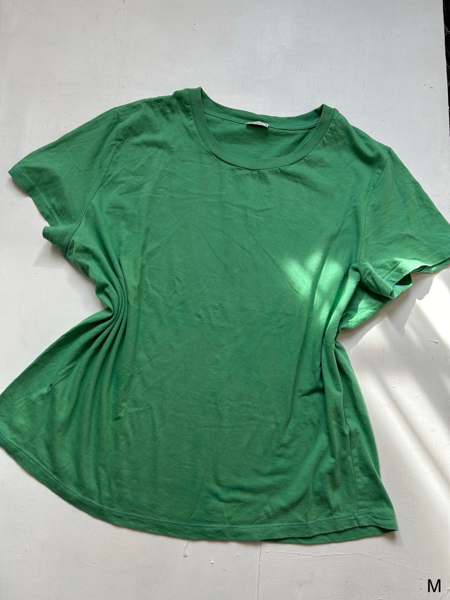 Green cotton tee (S)