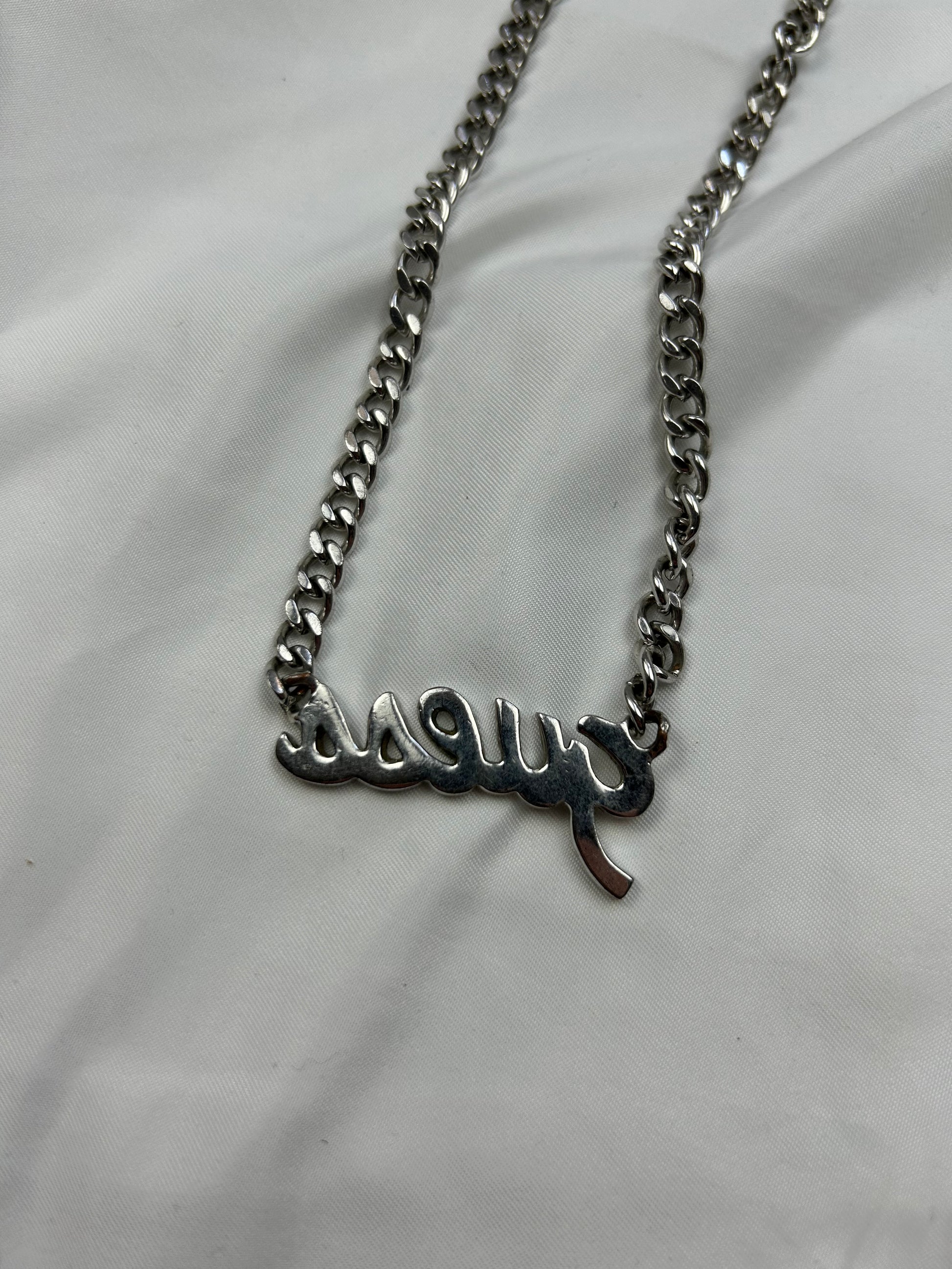 Silver stainless steel necklace