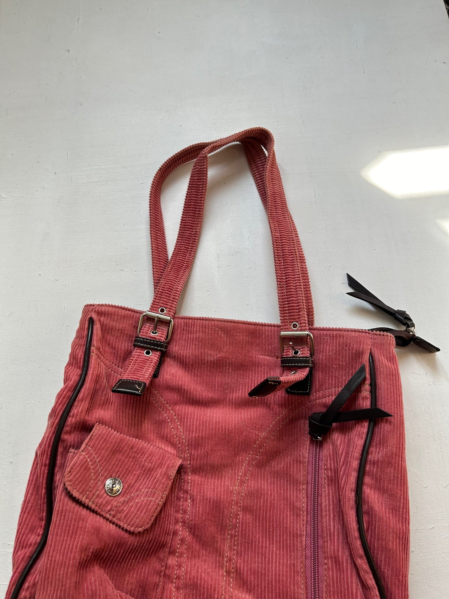 Pink velvet y2k vintage shoulder bag