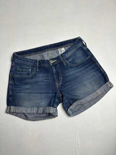 Navy denim short y2k vintage (XS/S)