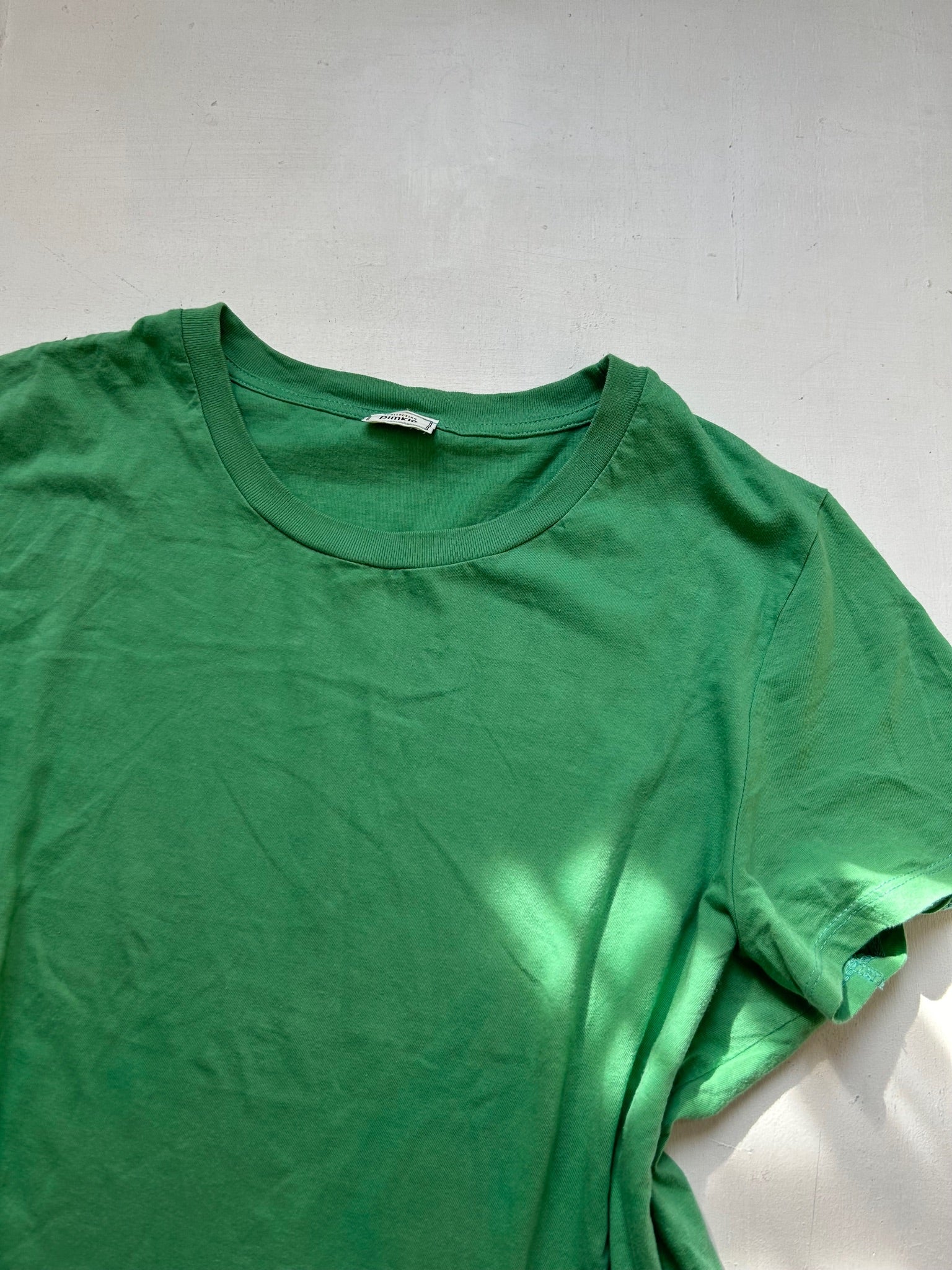 Green cotton tee (S)