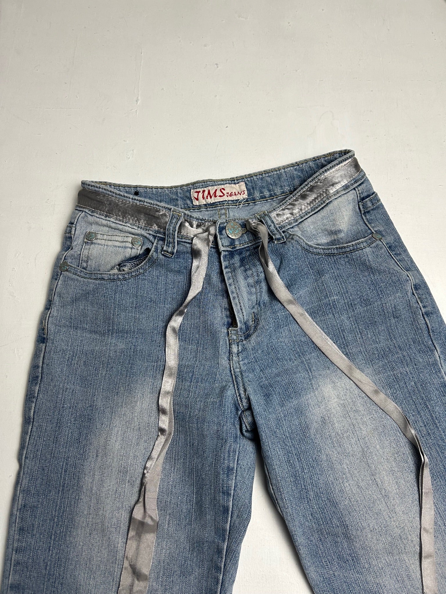 Low rise capri 3/4 length denim pants (XS)