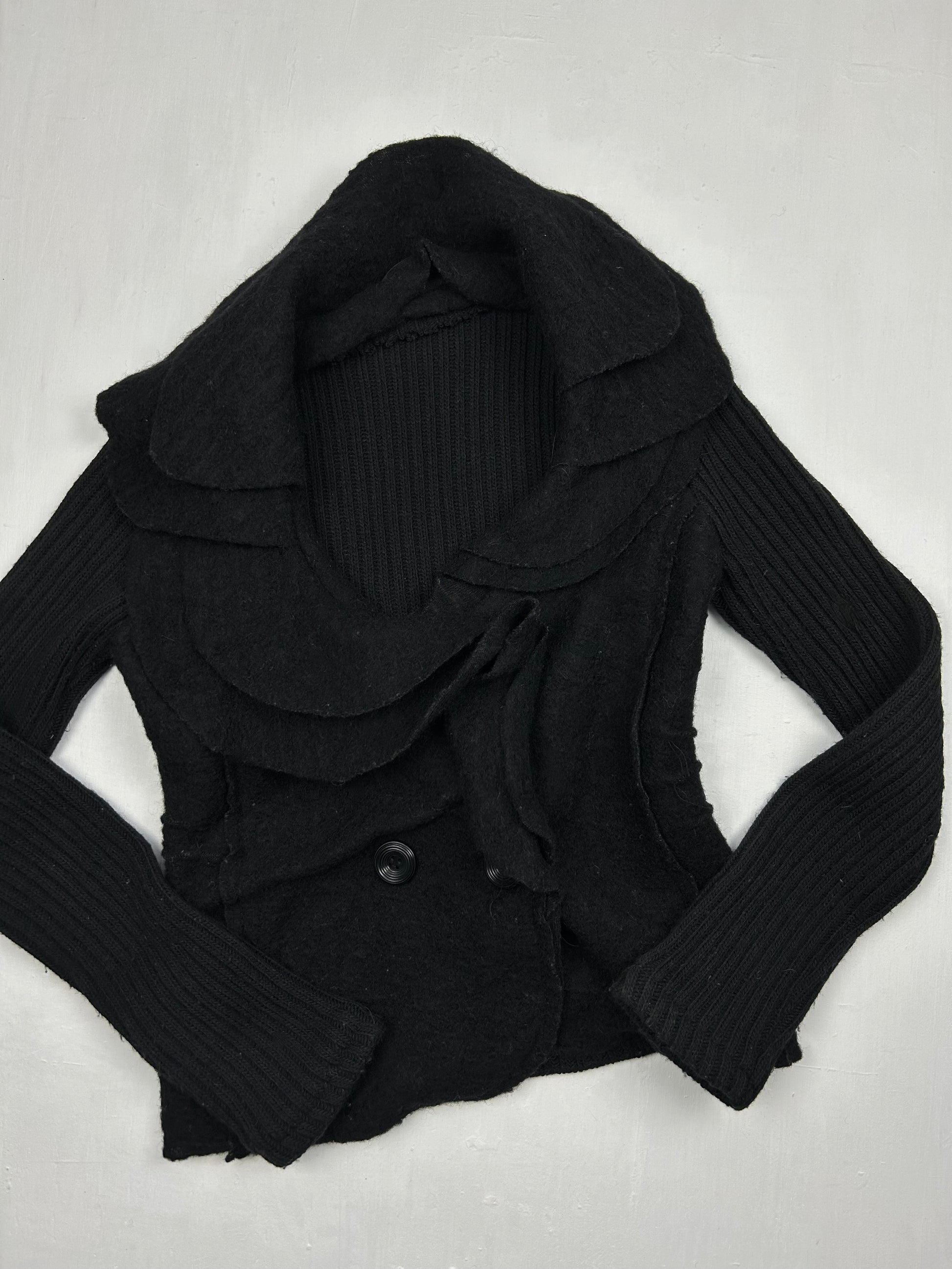 Black cardigan jumper (S)