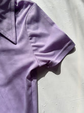 Load image into Gallery viewer, Lilac purple button up polo y2k 90s vintage tee shirt (S/M)