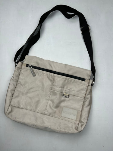 Beige cream uni besace crossbody bag