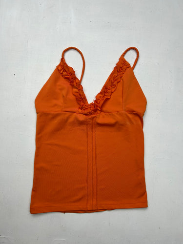 Orange stretchy cami top (S)