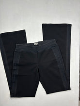 Load image into Gallery viewer, Black stretchy  low waist flare / bootcut pants (S)