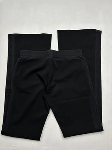 Black stretchy  low waist flare / bootcut pants (S)