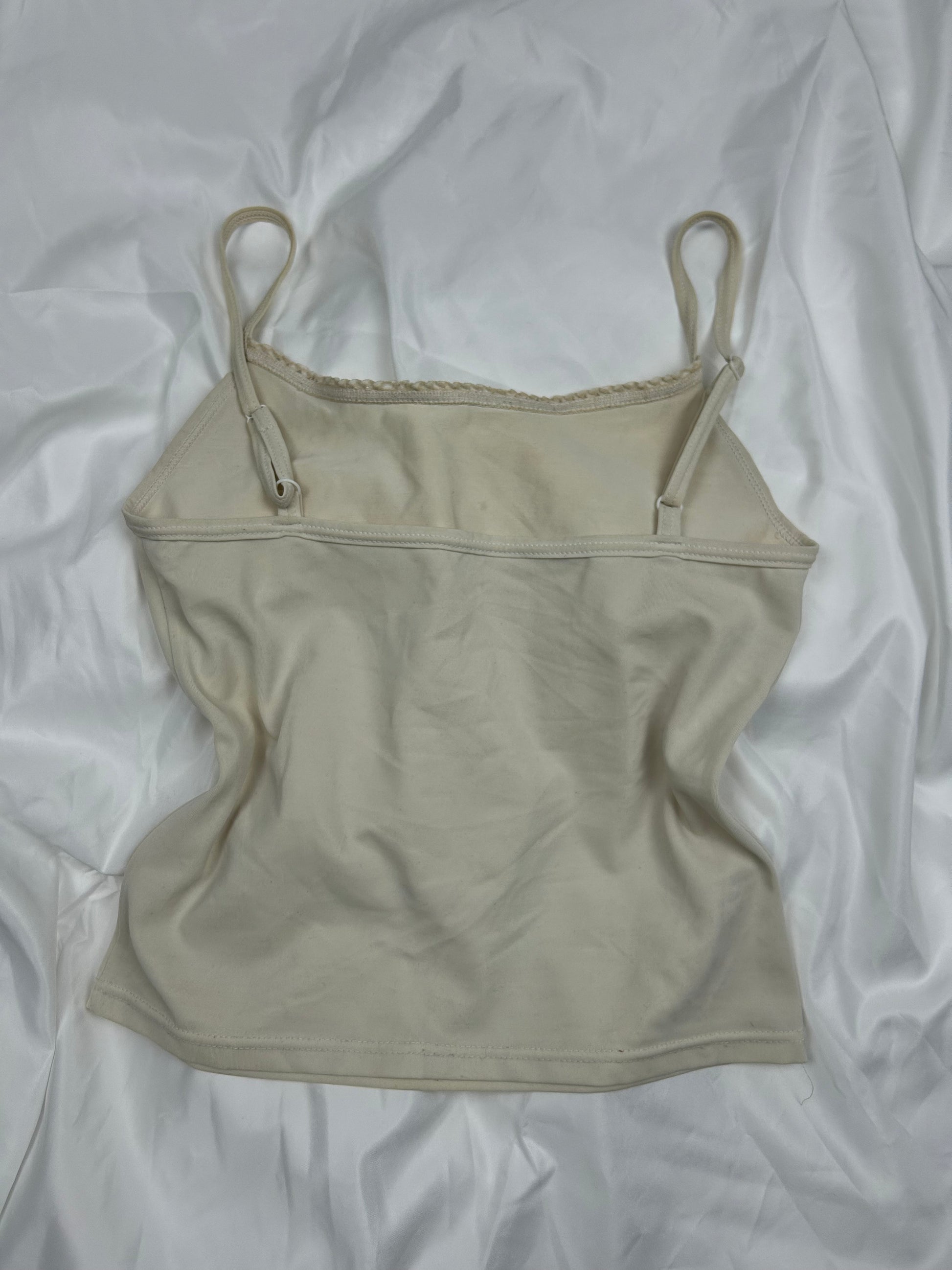 White stretchy cami top (S/M)