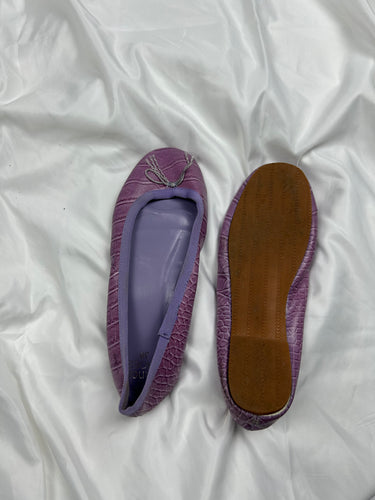 Purple croco print brand new ballet shoes (38)