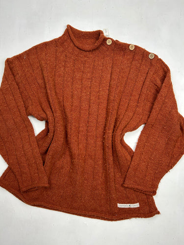 Orange turtleneck long sleeves jumper (S)