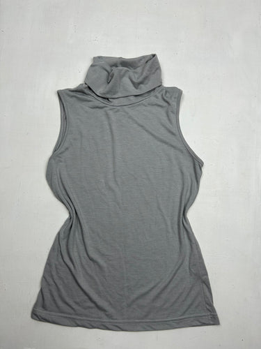 Grey turtleneck tank top (M)