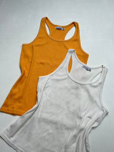 Stretchy ribbed tank top (XS)