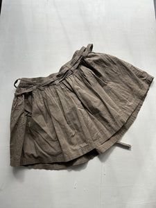 Low rise khaki mini utility pleated skirt y2k vintage with belt (S)