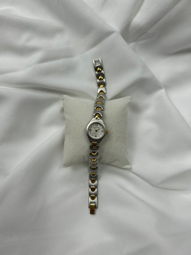 Vintage gold inox bracelet watch jewelry