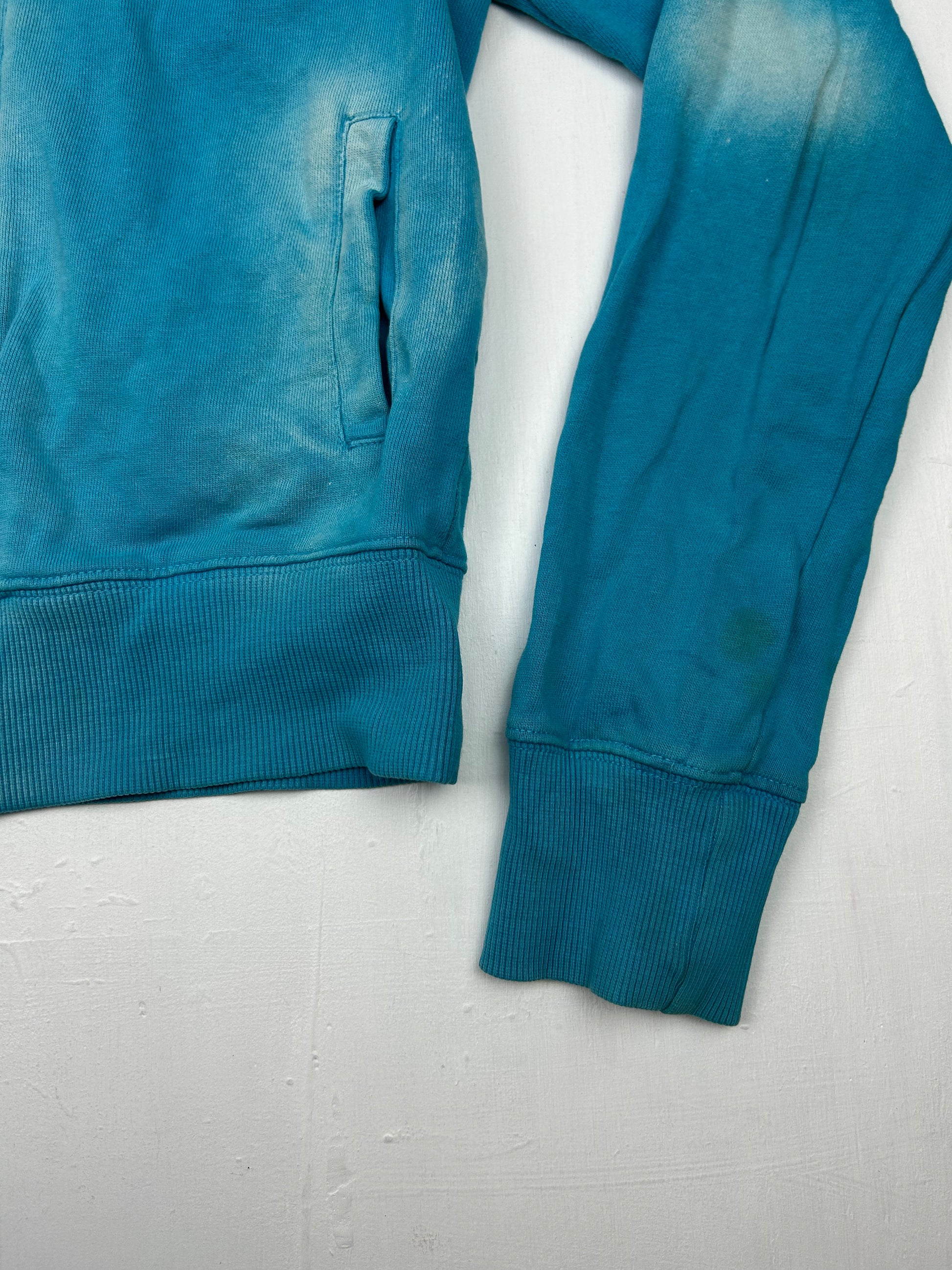 Blue zip up cotton sweatshirt (S/M)