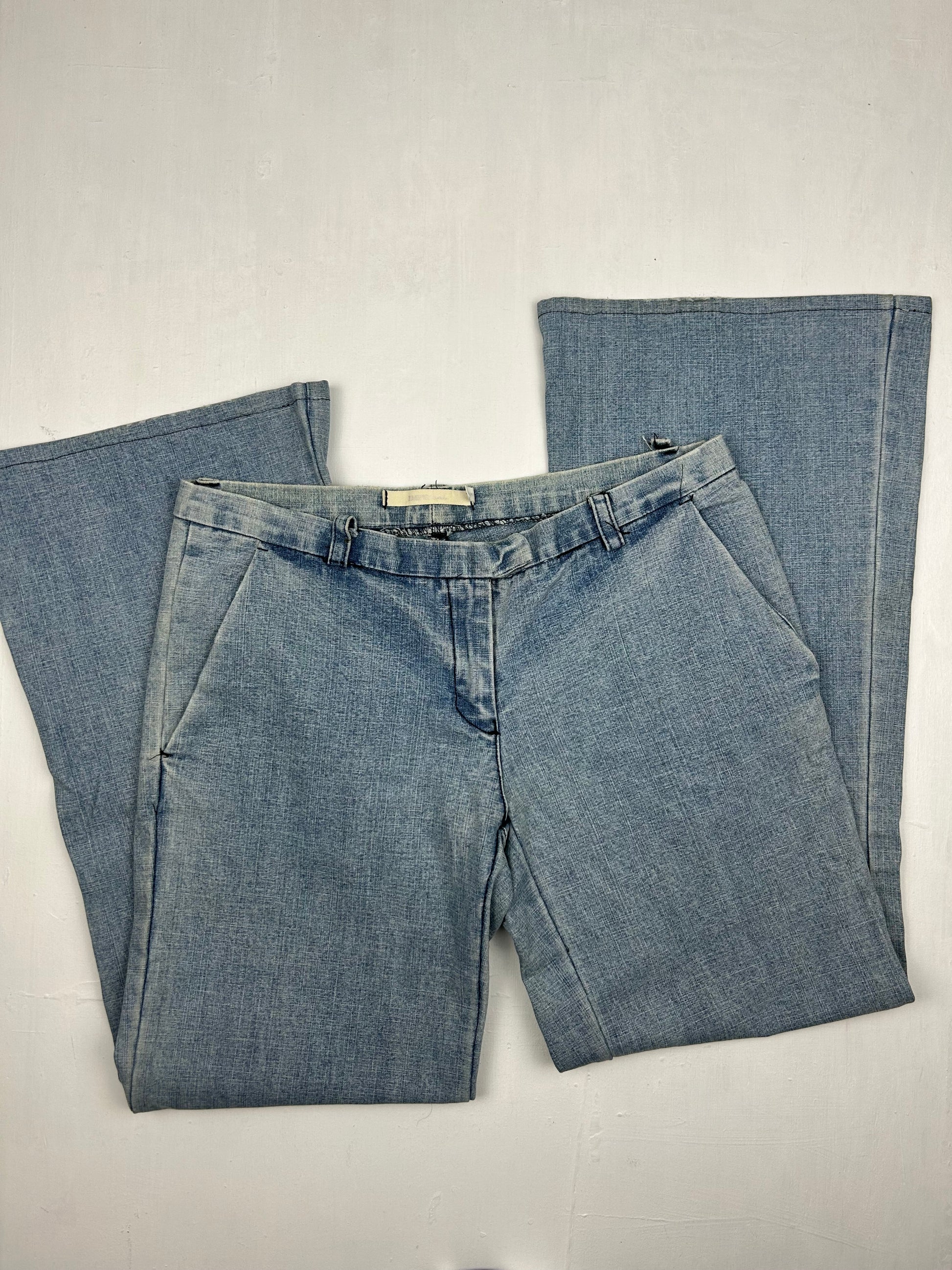 Blue low waist denim pants (S/M)