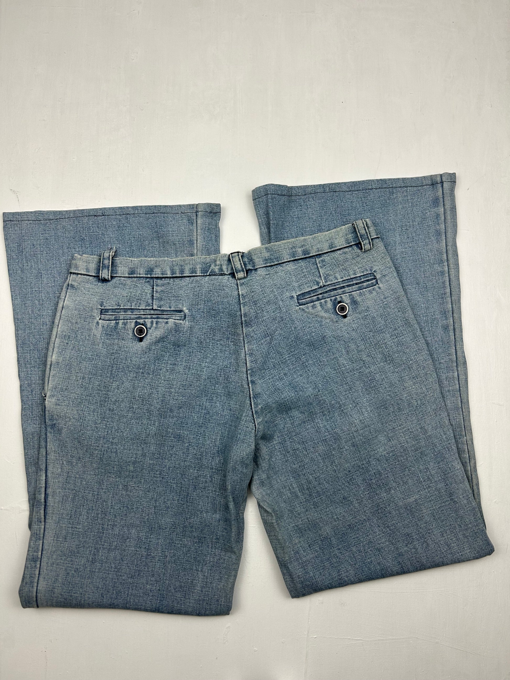 Blue low waist denim pants (S/M)