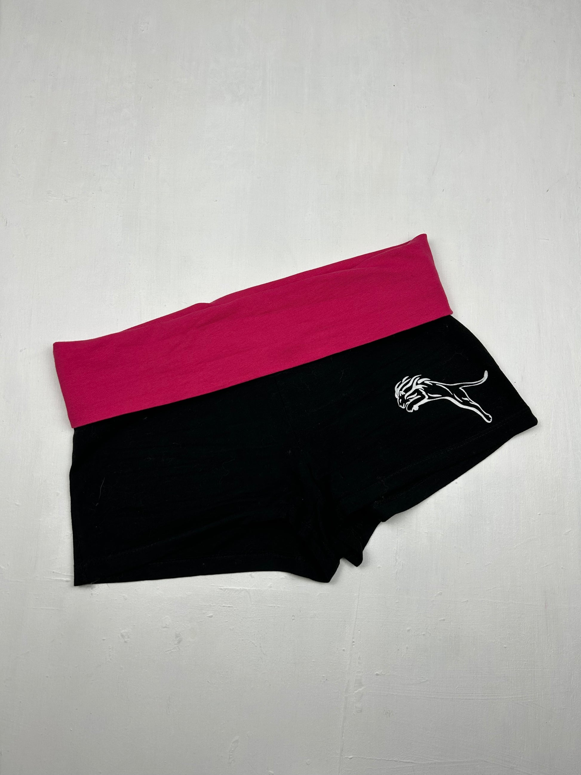 Jamaica black low rise cotton mini short (S)