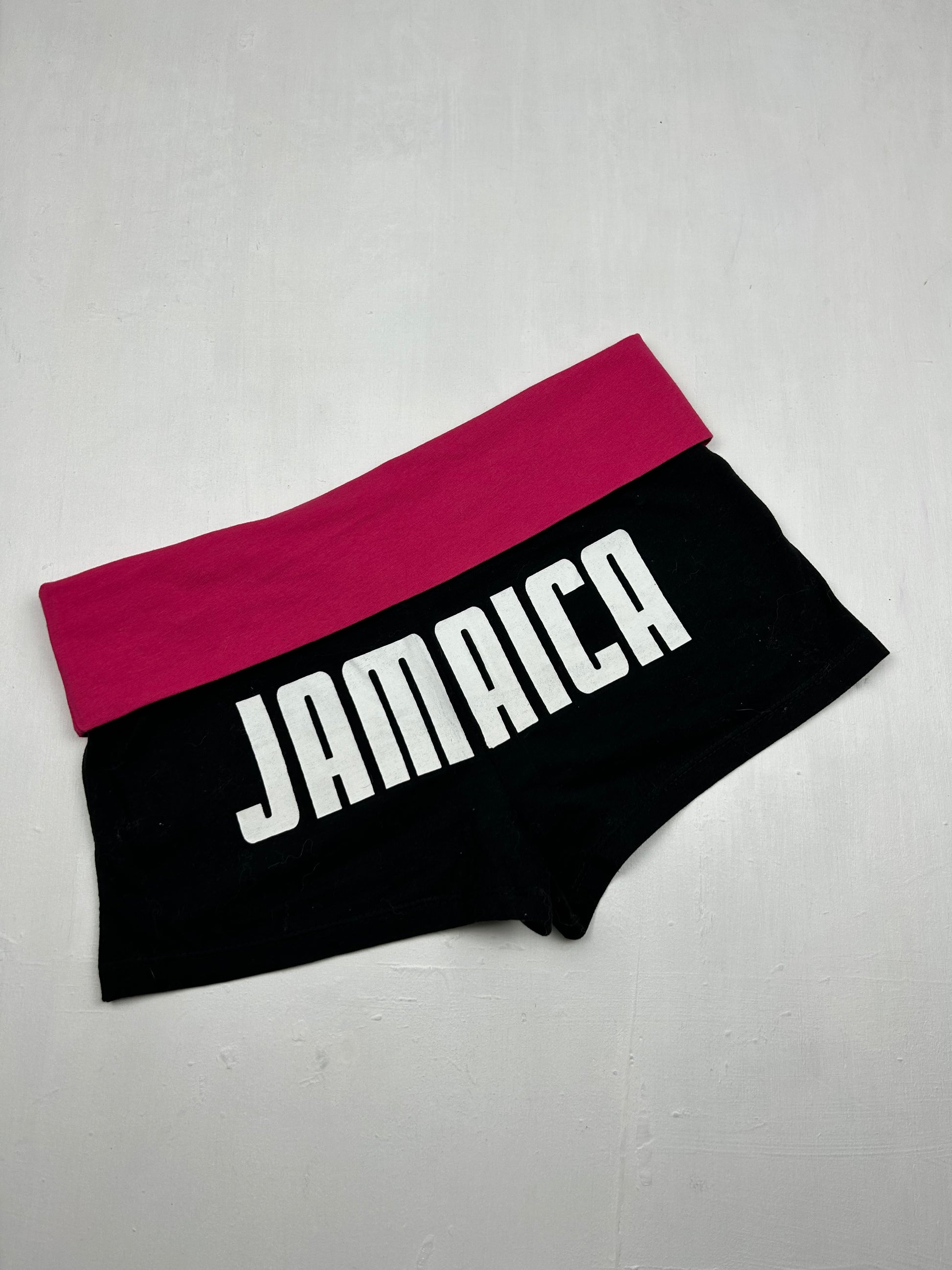 Jamaica black low rise cotton mini short (S)