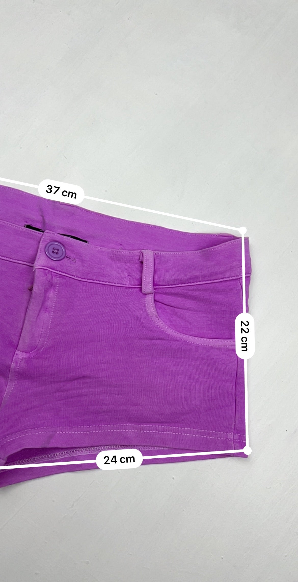 Purple low rise mini short (M)