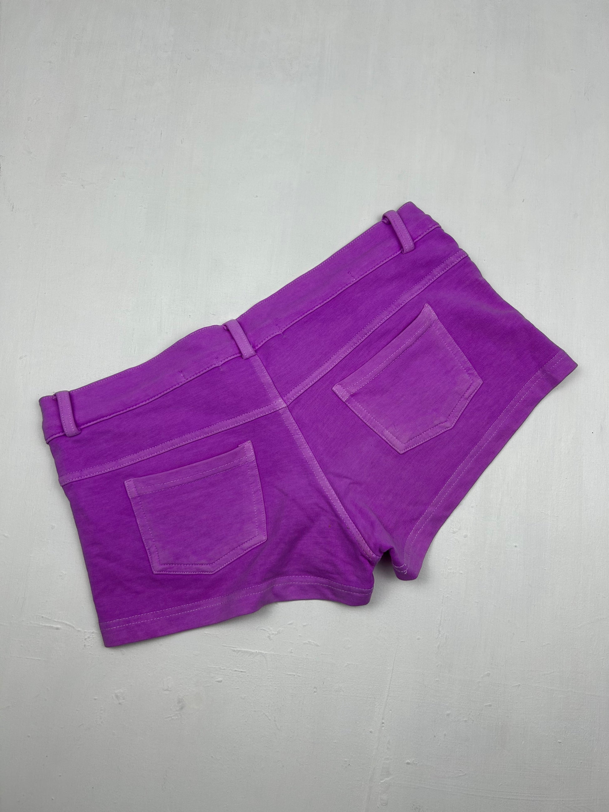 Purple low rise mini short (M)