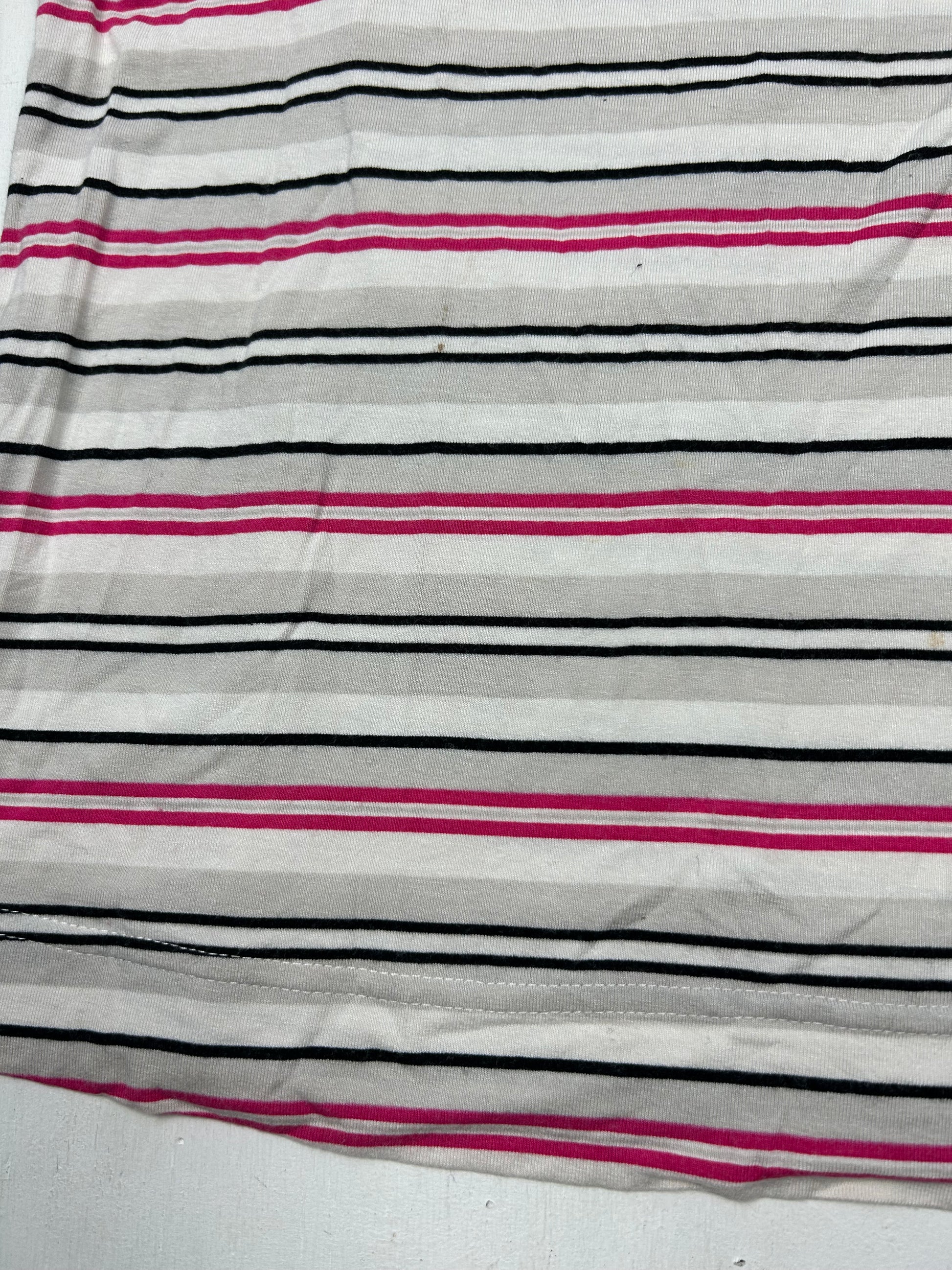 White striped coton tank top (L)