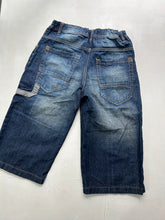 Load image into Gallery viewer, Navy blue baggy capri denim pants jorts y2k vintage (XS/S)