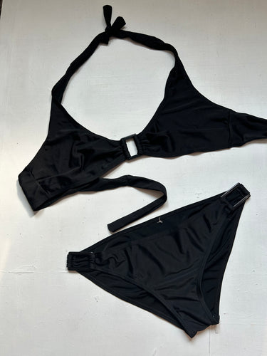 Black buckle ajustable bikini set (M)