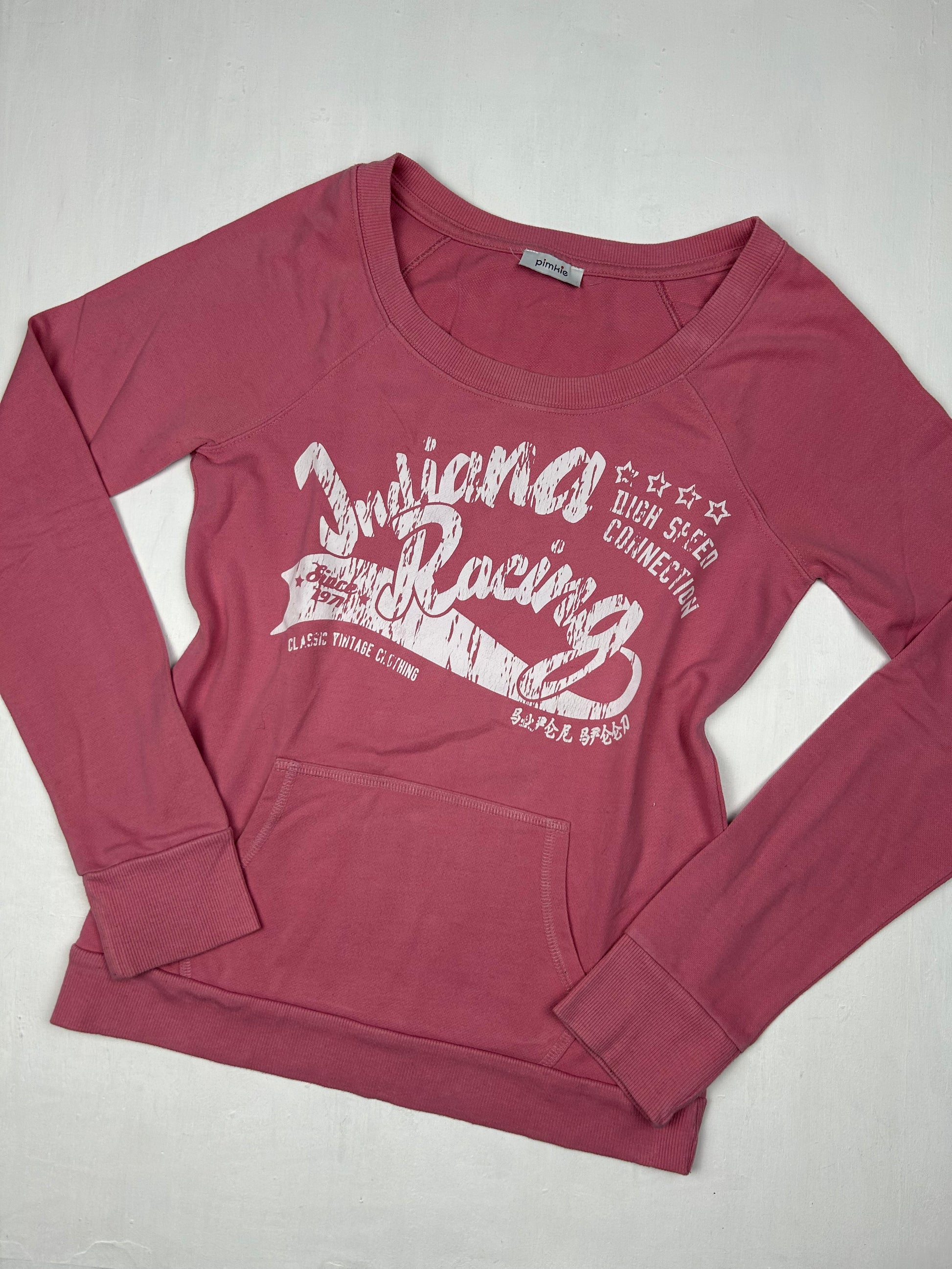 Pink logo sweatshirt (S/M)