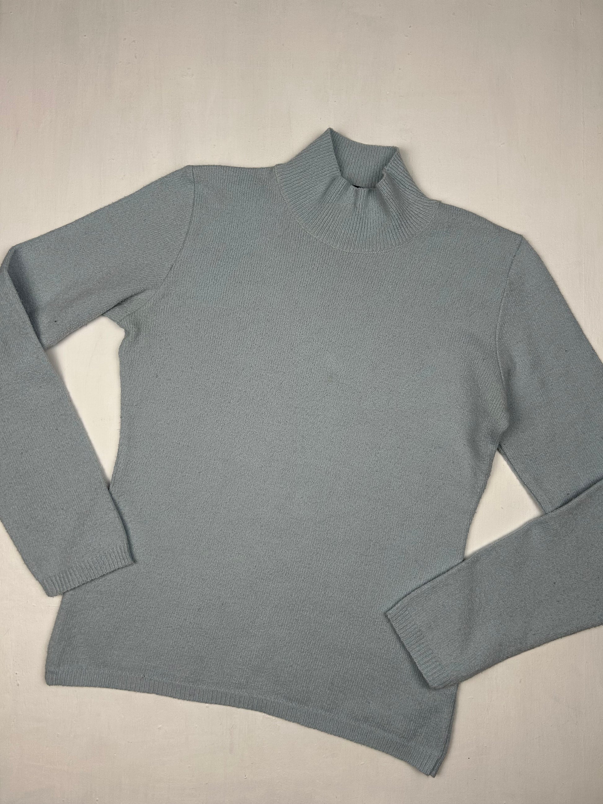 Baby blue high neck jumper (S)