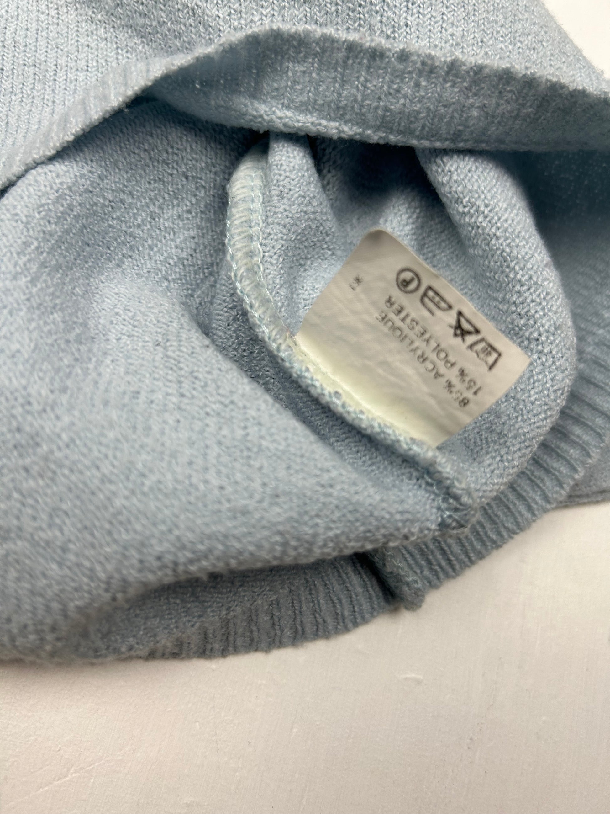 Baby blue high neck jumper (S)