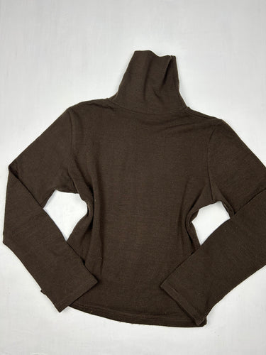 Brown super soft turtleneck jumper (S/M)