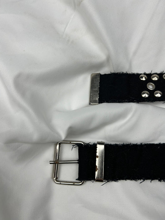 Cotton utility clouted adjustable belt