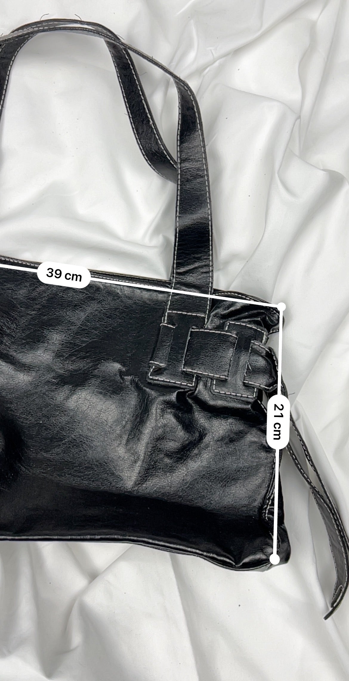 Black uni besace shoulder bag