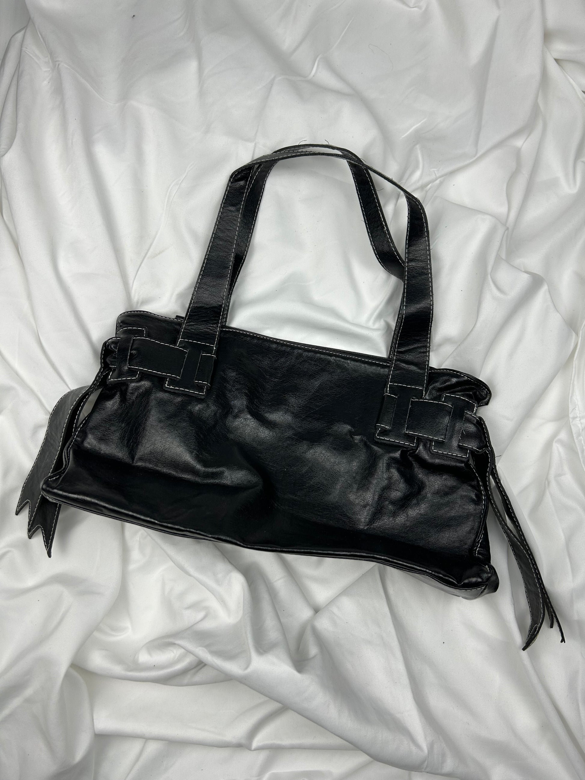 Black uni besace shoulder bag