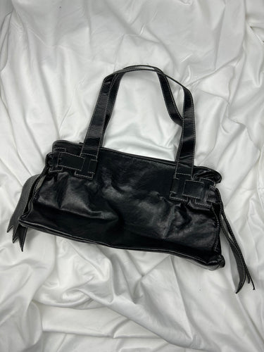 Black uni besace shoulder bag