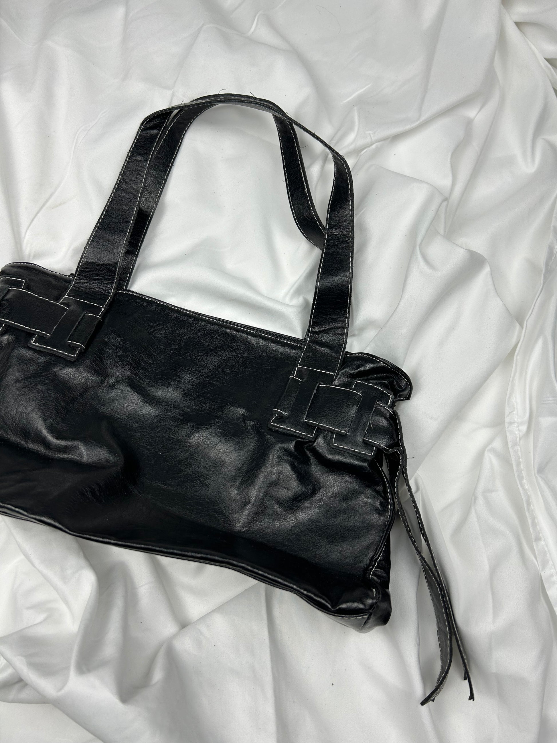 Black uni besace shoulder bag