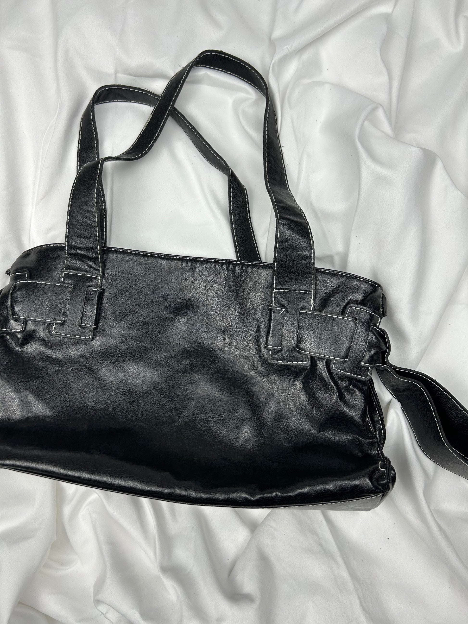 Black uni besace shoulder bag