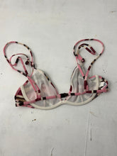 Load image into Gallery viewer, Graphic print pink y2k bikini top (85B)