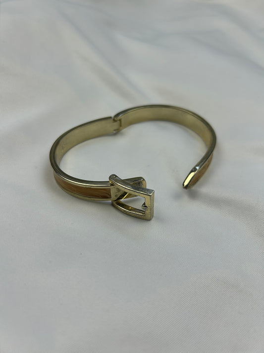 Stainless steel belt gold bangle bracelet