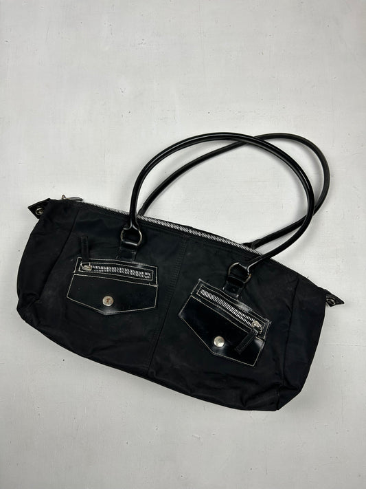 Black uni shoulder bag