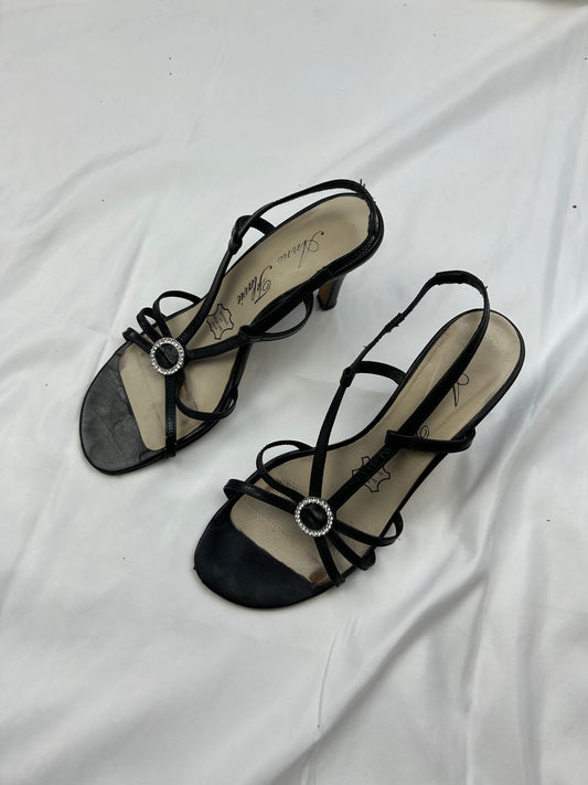 Black gems kitten heels (36)