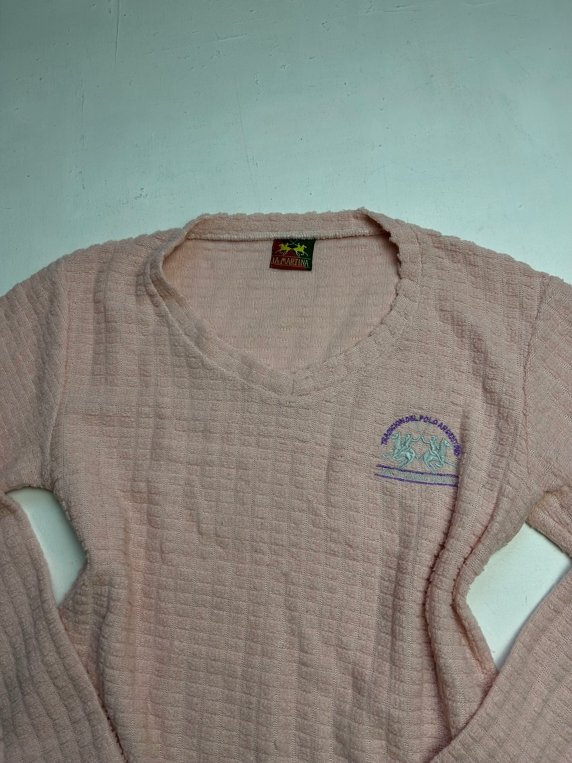 Baby pink logo jumper (S/M)