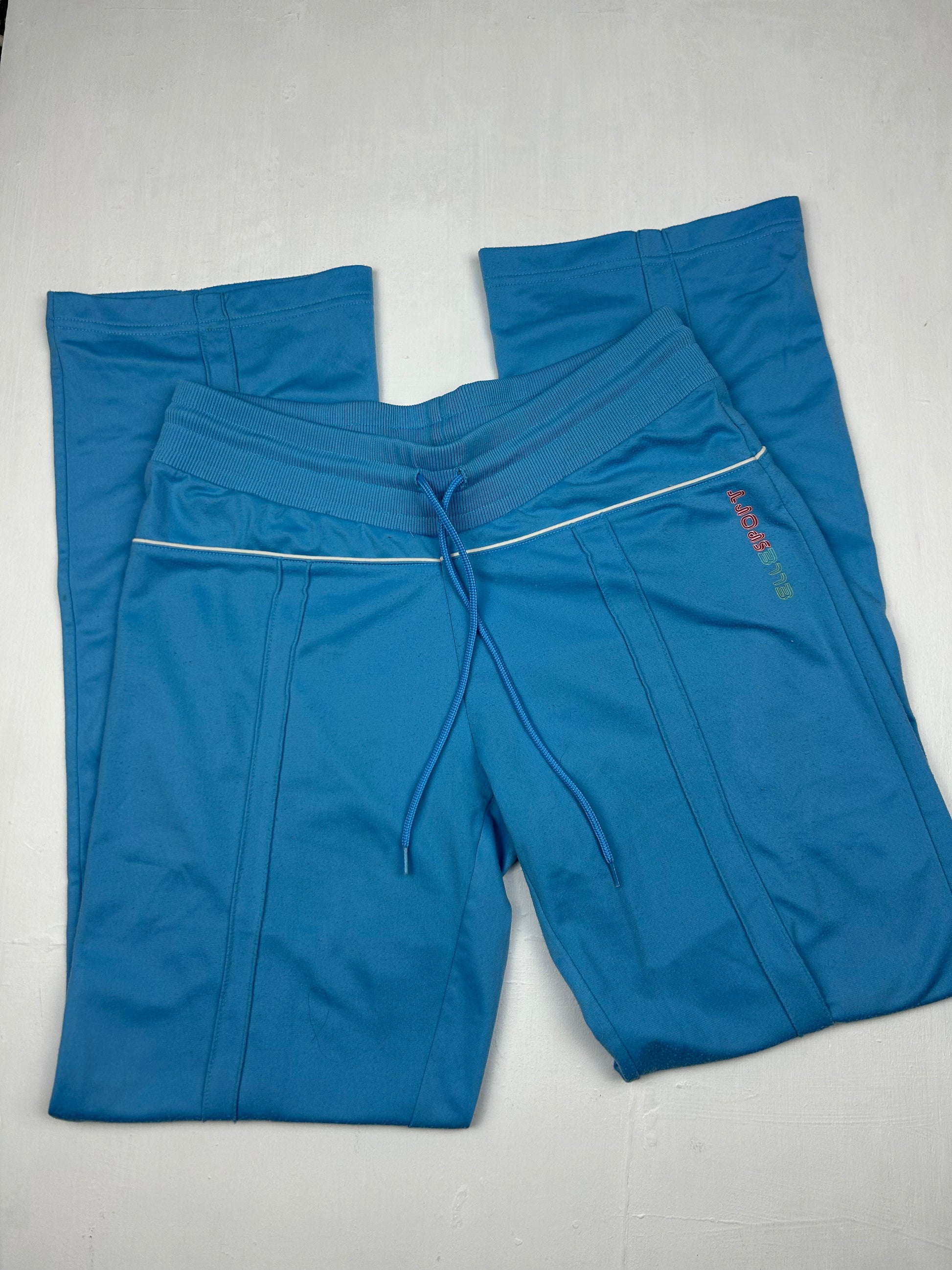 Blue low rise joggers baggy pants (S)