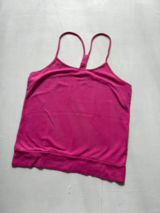 Pink stretchy tank top 90s y2k vintage (S/M)