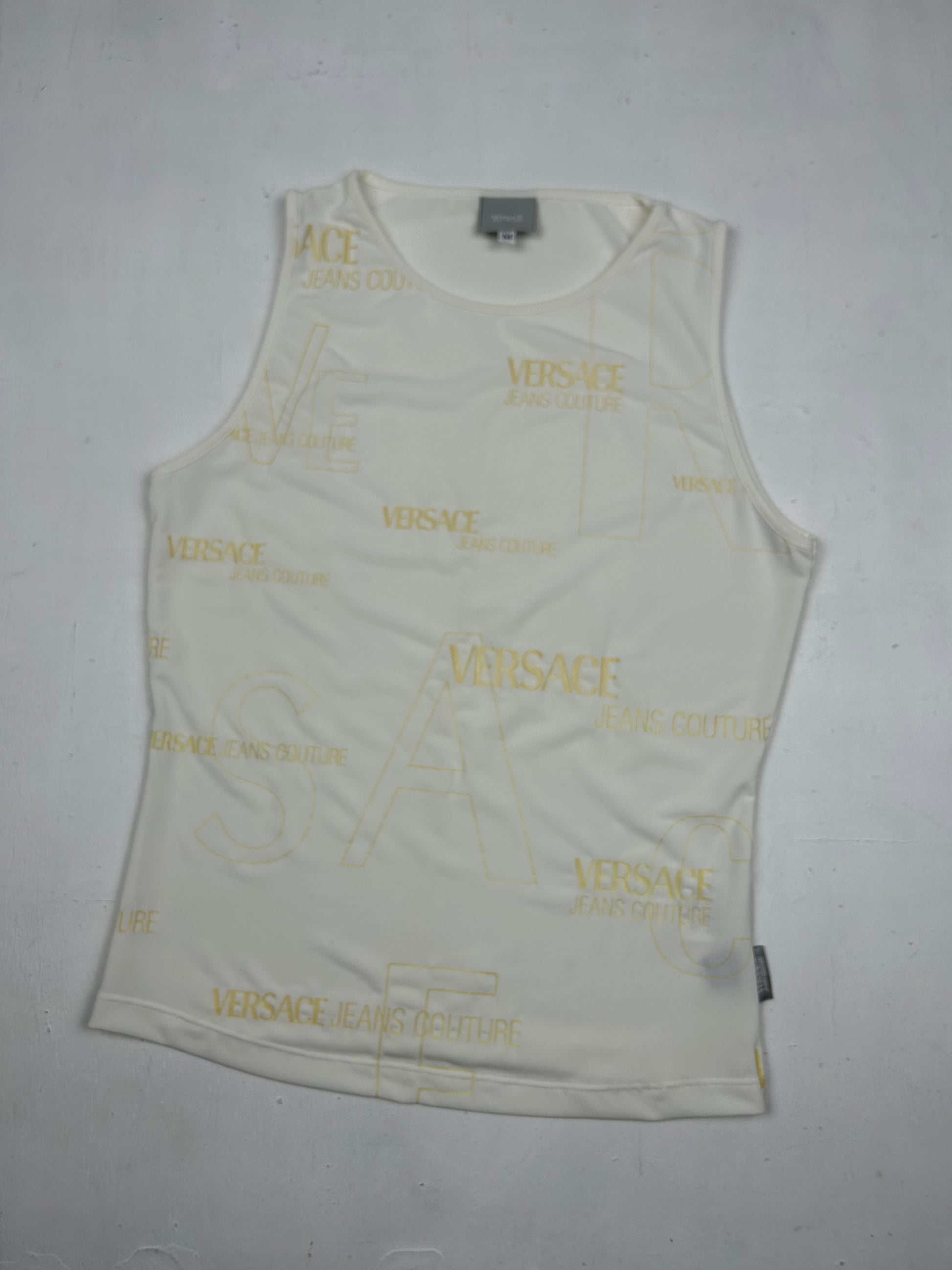 White logo tank top (S/M)