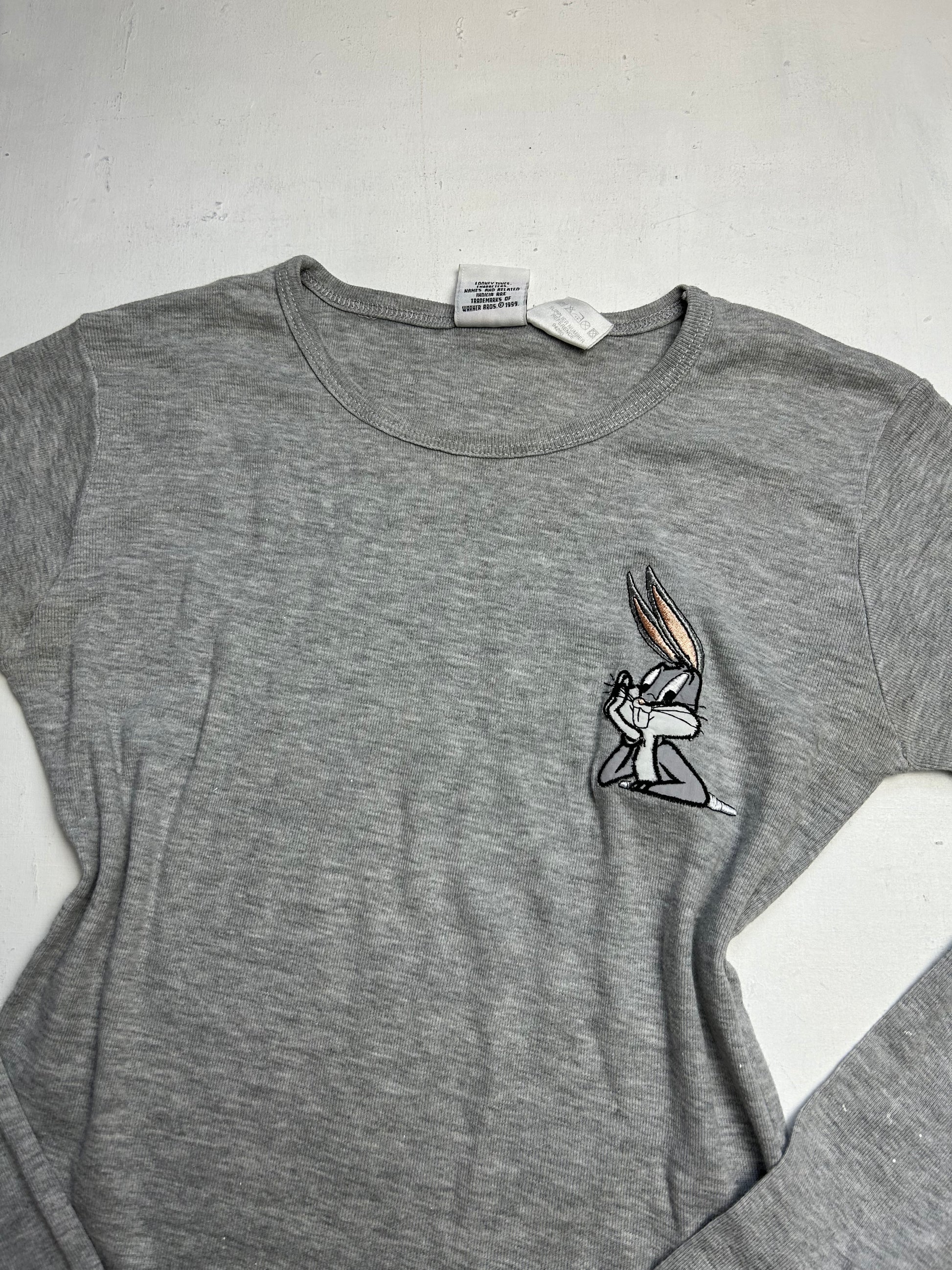 Grey cotton long sleeves  top (S/M)